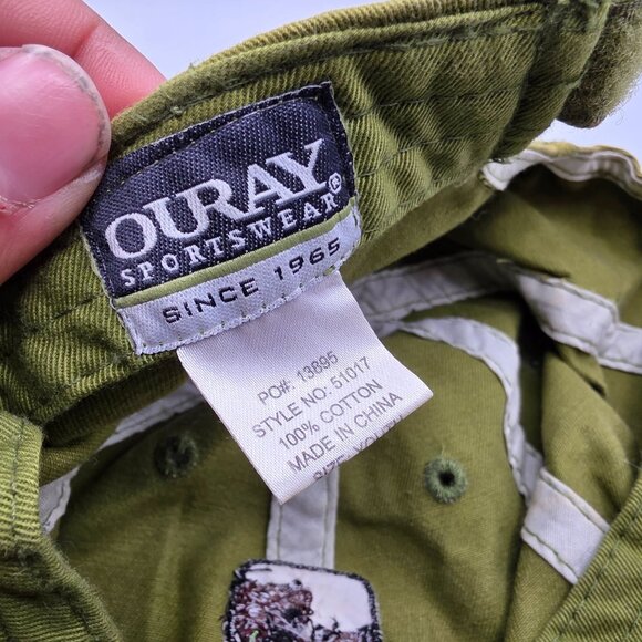 Ouray Yosemite Adults Adjustable Olive Green Cotton Embroidered Cap Casual - Picture 6 of 9